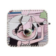 For AirPods 1/2 Wearing Hat Girl Pattern PU Leather Wireless Earphone Case - For AirPods 1/2 by PMC Jewellery | Online Shopping South Africa | PMC Jewellery | Buy Now Pay Later Mobicred