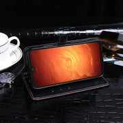 For Blackview BV9800 Pro idewei Crocodile Texture Horizontal Flip Leather Case with Holder & Card Slots & Wallet(Black)