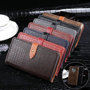 For Blackview BV9800 Pro idewei Crocodile Texture Horizontal Flip Leather Case with Holder & Card Slots & Wallet(Black)
