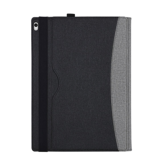 For MicroSoft Surface Book 3 / 2 / 1 15 inch Leather Laptop Case(Black Grey)