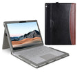 For MicroSoft Surface Book 3 / 2 / 1 15 inch Leather Laptop Case(Black Brown) - Others by PMC TechLife | Online Shopping South Africa | PMC TechLife | Buy Now Pay Later Mobicred