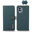 For Nokia X30 5G KHAZNEH Custer Genuine Leather RFID Phone Case(Green) - Nokia Cases by PMC TechLife | Online Shopping South Africa | PMC TechLife | Buy Now Pay Later Mobicred