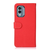 For Nokia X30 5G KHAZNEH Litchi Genuine Leather Phone Case(Red)