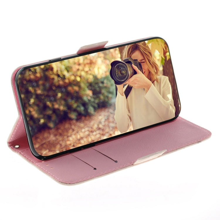 For Huawei nova Y70 Plus 3D Colored Pattern Flip Leather Phone Case(Butterfly High-heeled)