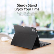 For iPad 10th Gen 10.9 2022 DUX DUCIS TK Series Bluetooth Keyboard Leather Case with Touchpad & Smart Sleep Function(Black)