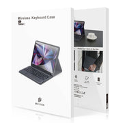 For iPad 10th Gen 10.9 2022 DUX DUCIS TK Series Bluetooth Keyboard Leather Case with Touchpad & Smart Sleep Function(Black)