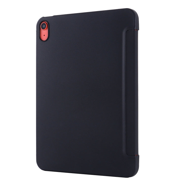 For iPad 2025 / 2022 Tri-fold Holder Tablet Leather Case(Black)