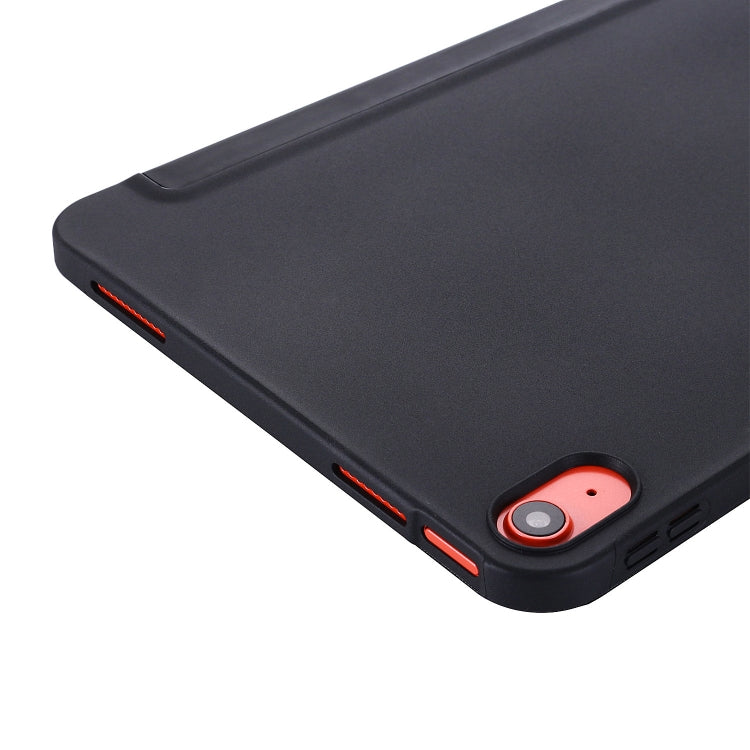 For iPad 2025 / 2022 Tri-fold Holder Tablet Leather Case(Black)