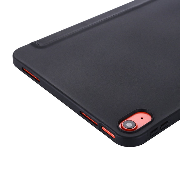 For iPad 2025 / 2022 Tri-fold Holder Tablet Leather Case(Black)