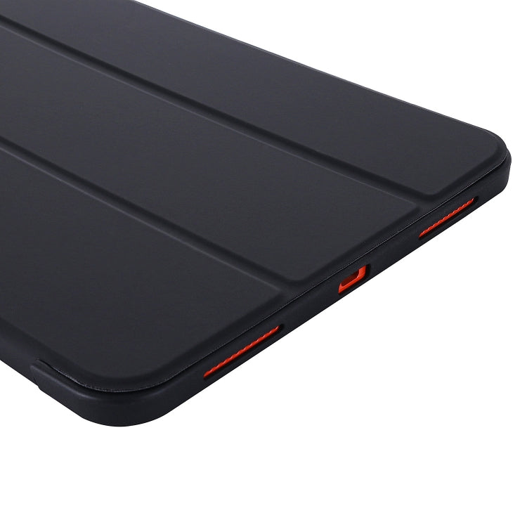 For iPad 2025 / 2022 Tri-fold Holder Tablet Leather Case(Black)