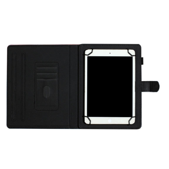For 10 inch Tablet PC Universal Coloured Drawing Pattern Horizontal Flip Leather Case with Holder & Card Slot(Romantic Tower)