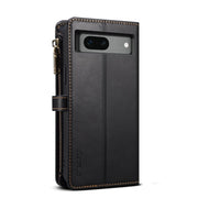 For Google Pixel 7 5G ESEBLE Star Series Lanyard Zipper Wallet RFID Leather Case(Black)