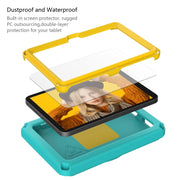 For Amazon Kindle Fire HD7 2022 EVA + PC Shockproof Tablet Case with Water-resistant Frame(Glacier Green)