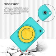 For Amazon Kindle Fire HD7 2022 EVA + PC Shockproof Tablet Case with Water-resistant Frame(Glacier Green)