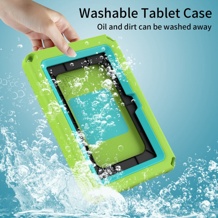 For Amazon Kindle Fire HD7 2022 EVA + PC Shockproof Tablet Case with Water-resistant Frame(Grass Green)