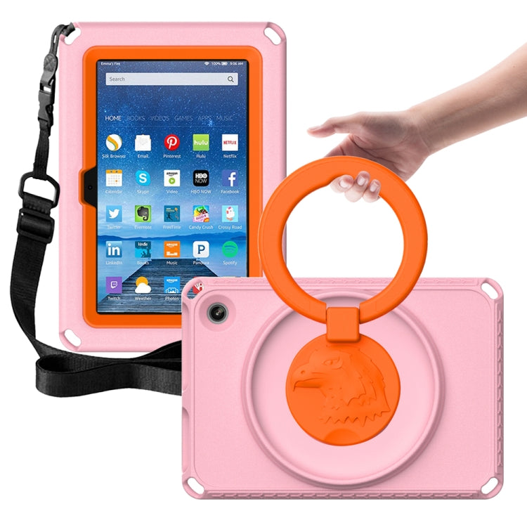 For Amazon Kindle Fire HD7 2022 EVA + PC Shockproof Tablet Case with Water-resistant Frame(Pink)