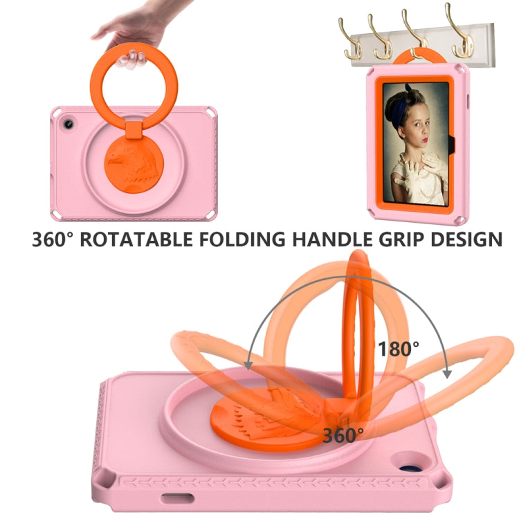 For Amazon Kindle Fire HD7 2022 EVA + PC Shockproof Tablet Case with Water-resistant Frame(Pink)