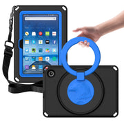 For Amazon Kindle Fire HD7 2022 EVA + PC Shockproof Tablet Case with Water-resistant Frame(Black)