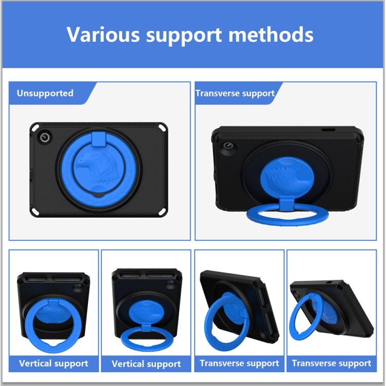For Amazon Kindle Fire HD7 2022 EVA + PC Shockproof Tablet Case with Water-resistant Frame(Black)