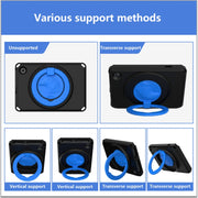 For Amazon Kindle Fire HD7 2022 EVA + PC Shockproof Tablet Case with Water-resistant Frame(Black)