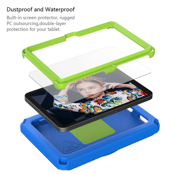 For Amazon Kindle Fire HD7 2022 EVA + PC Shockproof Tablet Case with Water-resistant Frame(Blue)