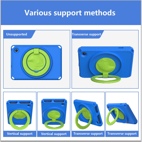 For Amazon Kindle Fire HD7 2022 EVA + PC Shockproof Tablet Case with Water-resistant Frame(Blue)