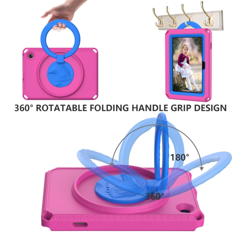 For Amazon Kindle Fire HD7 2022 EVA + PC Shockproof Tablet Case with Water-resistant Frame(Rose Red)