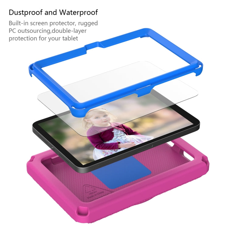 For Amazon Kindle Fire HD7 2022 EVA + PC Shockproof Tablet Case with Water-resistant Frame(Rose Red)