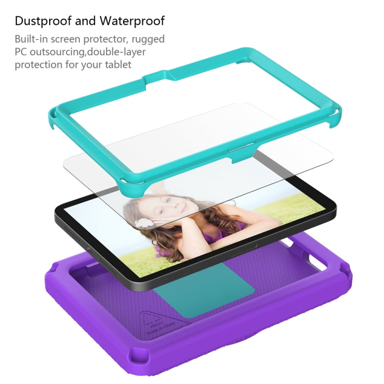 For Amazon Kindle Fire HD7 2022 EVA + PC Shockproof Tablet Case with Water-resistant Frame(Purple)