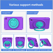 For Amazon Kindle Fire HD7 2022 EVA + PC Shockproof Tablet Case with Water-resistant Frame(Purple)
