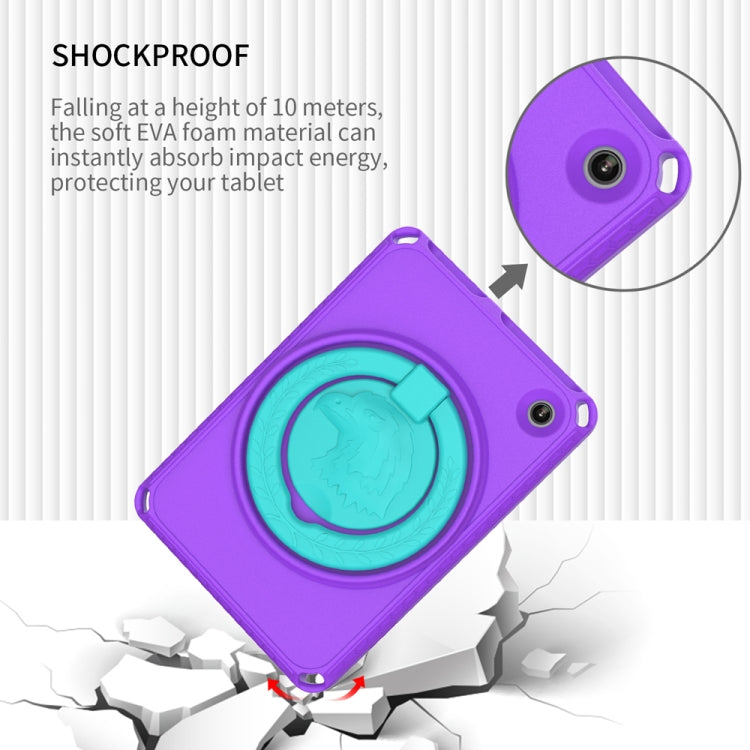 For Amazon Kindle Fire HD7 2022 EVA + PC Shockproof Tablet Case with Water-resistant Frame(Purple)