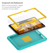 For Amazon Kindle Fire HD10 2021 EVA + PC Shockproof Tablet Case with Water-resistant Frame(Glacier Green)