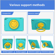 For Amazon Kindle Fire HD10 2021 EVA + PC Shockproof Tablet Case with Water-resistant Frame(Glacier Green)