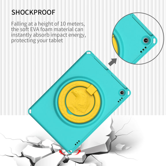 For Amazon Kindle Fire HD10 2021 EVA + PC Shockproof Tablet Case with Water-resistant Frame(Glacier Green)