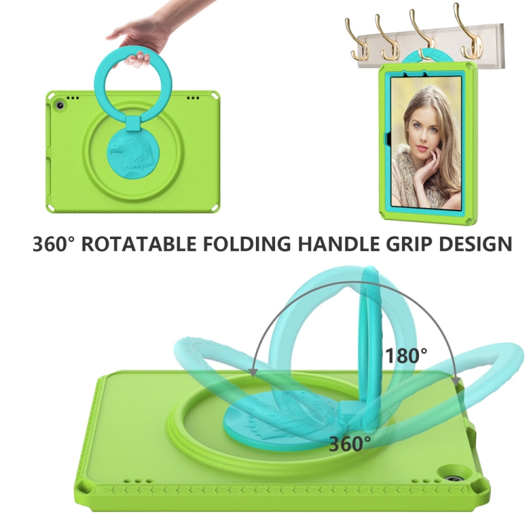 For Amazon Kindle Fire HD10 2021 EVA + PC Shockproof Tablet Case with Water-resistant Frame(Grass Green)