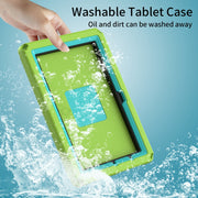 For Amazon Kindle Fire HD10 2021 EVA + PC Shockproof Tablet Case with Water-resistant Frame(Grass Green)