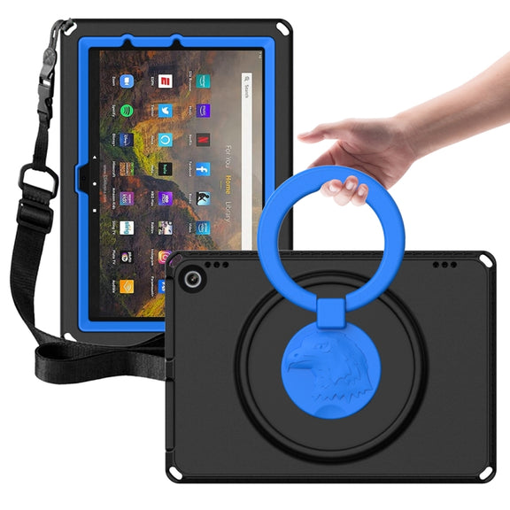 For Amazon Kindle Fire HD10 2021 EVA + PC Shockproof Tablet Case with Water-resistant Frame(Black)