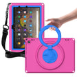 For Amazon Kindle Fire HD10 2021 EVA + PC Shockproof Tablet Case with Waterproof Frame(Rose Red) - Amazon by PMC TechLife | Online Shopping South Africa | PMC TechLife | Buy Now Pay Later Mobicred