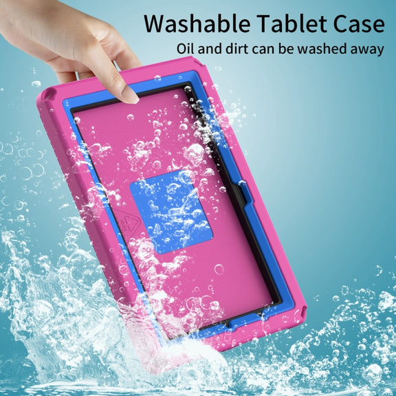 For Amazon Kindle Fire HD10 2021 EVA + PC Shockproof Tablet Case with Water-resistant Frame(Rose Red)