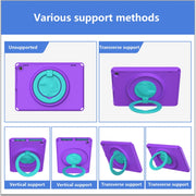 For Amazon Kindle Fire HD10 2021 EVA + PC Shockproof Tablet Case with Water-resistant Frame(Purple)