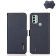 For Nokia C31 KHAZNEH Side-Magnetic Litchi Genuine Leather RFID Phone Case(Blue) - Nokia Cases by PMC TechLife | Online Shopping South Africa | PMC TechLife | Buy Now Pay Later Mobicred