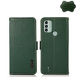 For Nokia C31 KHAZNEH Side-Magnetic Litchi Genuine Leather RFID Phone Case(Green) - Nokia Cases by PMC TechLife | Online Shopping South Africa | PMC TechLife | Buy Now Pay Later Mobicred