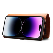 For Samsung Galaxy S22 Ultra 5G ESEBLE Star Series Lanyard Zipper Wallet RFID Leather Case(Brown)