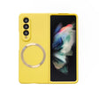 For Samsung Galaxy Z Fold4 Skin Feel MagSafe Magnetic Phone Case(Yellow) - Galaxy Z Fold4 5G Cases by PMC TechLife | Online Shopping South Africa | PMC TechLife