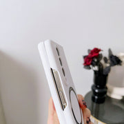 For Samsung Galaxy Z Fold4 Skin Feel MagSafe Magnetic Phone Case(Yellow)
