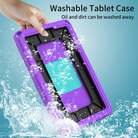 For Lenovo Tab M8 TB-8505 EVA + PC Shockproof Tablet Case without Water-resistant Frame(Purple)