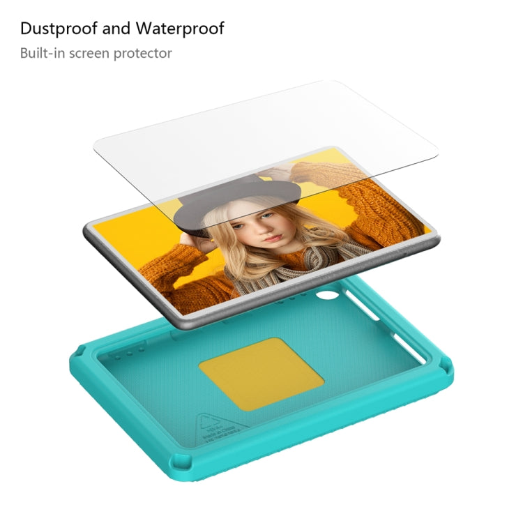 For Amazon Fire HD 8 2020 / HD 8 Plus 2022 EVA + PC Shockproof Tablet Case without Water-resistant Frame(Glacier Green)