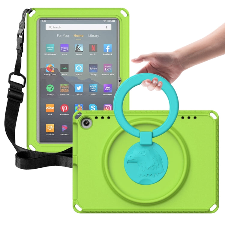 For Amazon Fire HD 8 2020 / HD 8 Plus 2022 EVA + PC Shockproof Tablet Case without Water-resistant Frame(Grass Green)