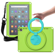 For Amazon Fire HD 8 2020 / HD 8 Plus 2022 EVA + PC Shockproof Tablet Case without Water-resistant Frame(Grass Green)