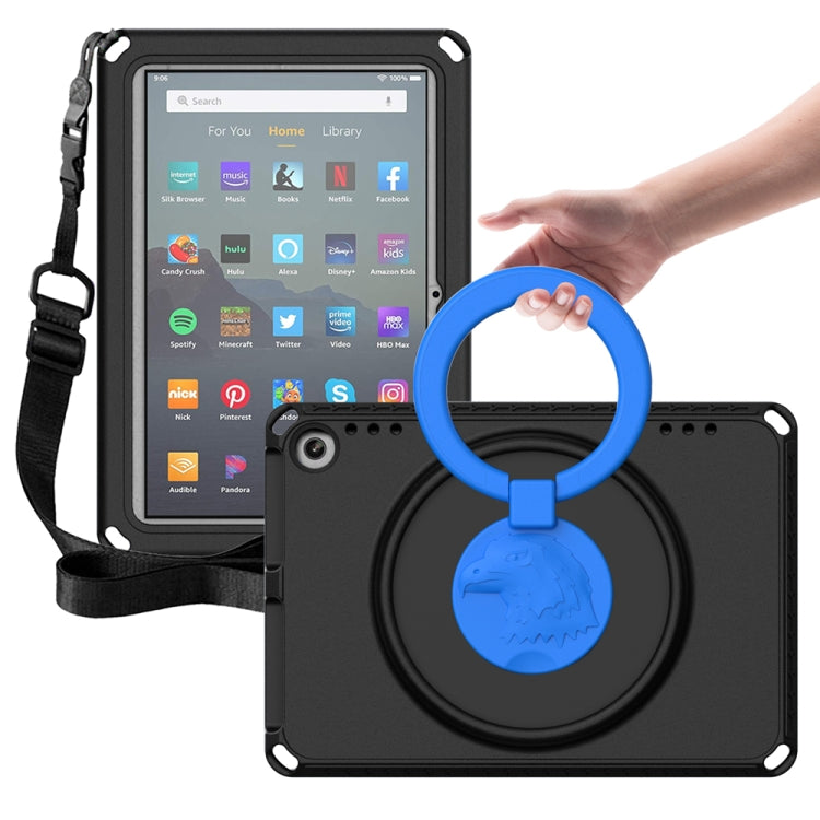 For Amazon Fire HD 8 2020 / HD 8 Plus 2022 EVA + PC Shockproof Tablet Case without Water-resistant Frame(Black)